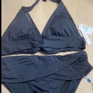 Bleu Rod Beattie size 8 black bikini NWT